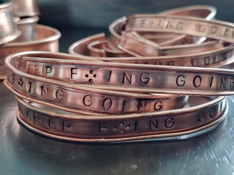 Keep F*ing Going Thin Bracelet